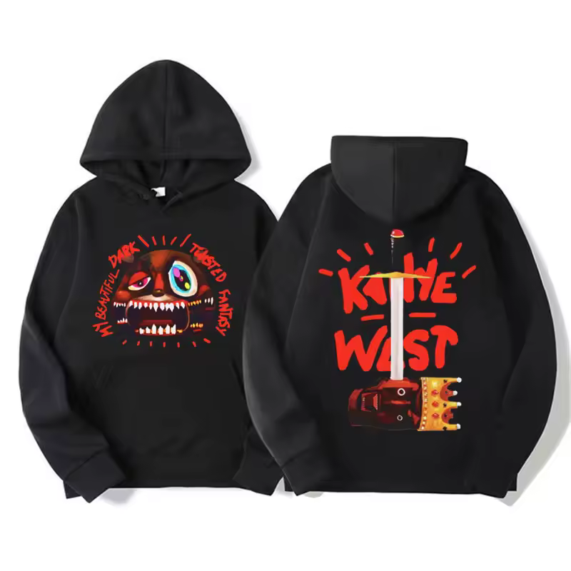 Kanye West – My Beautiful Dark Print Hoodie Kanye West Merch