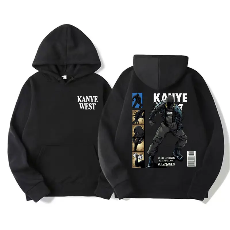 Kanye West – Vulnerable Graphic Print Hoodie Kanye West Merch