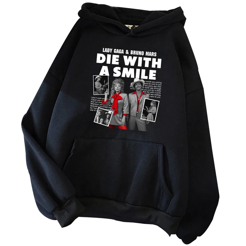 Lady Gaga & Bruno Mars - Die With A Smile Hoodie