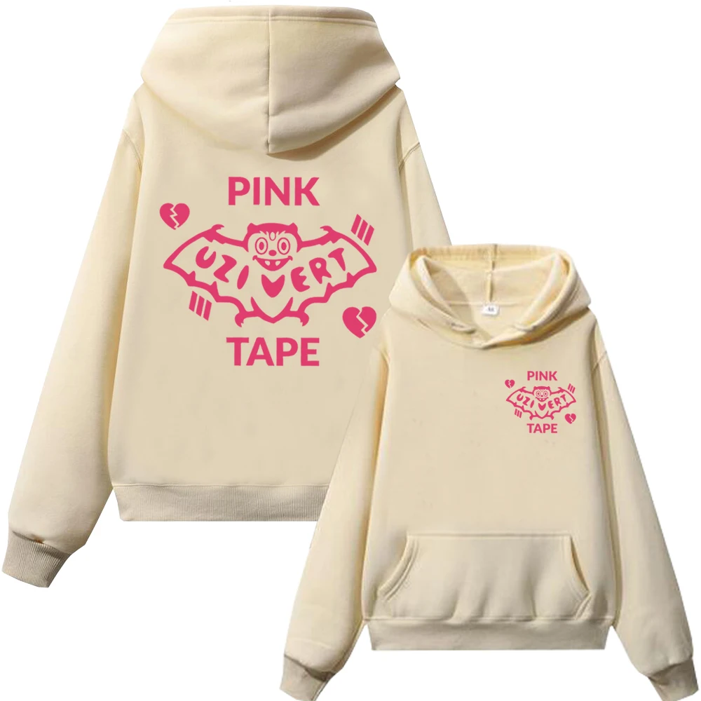 Lil Uzi Vert – Pink Tape Graphic Print Hoodie lil uzi vert merch