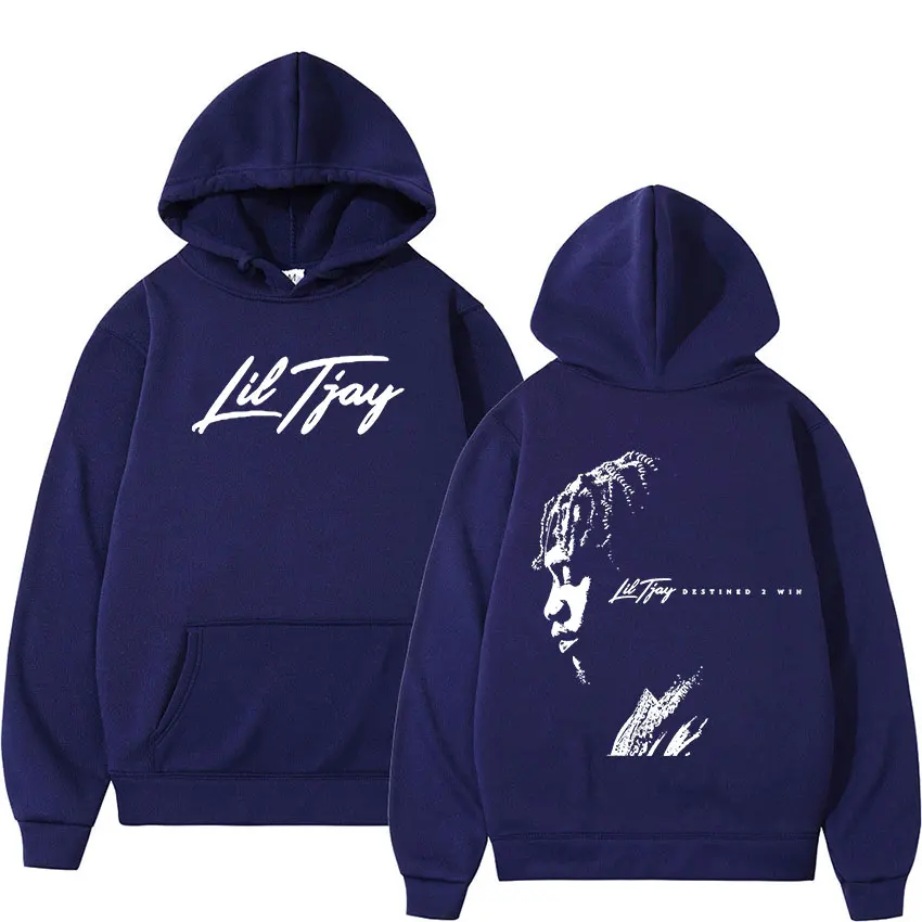 Lil Tjay – Double Sided Graphic Print Hoodie Lil Tjay Merch
