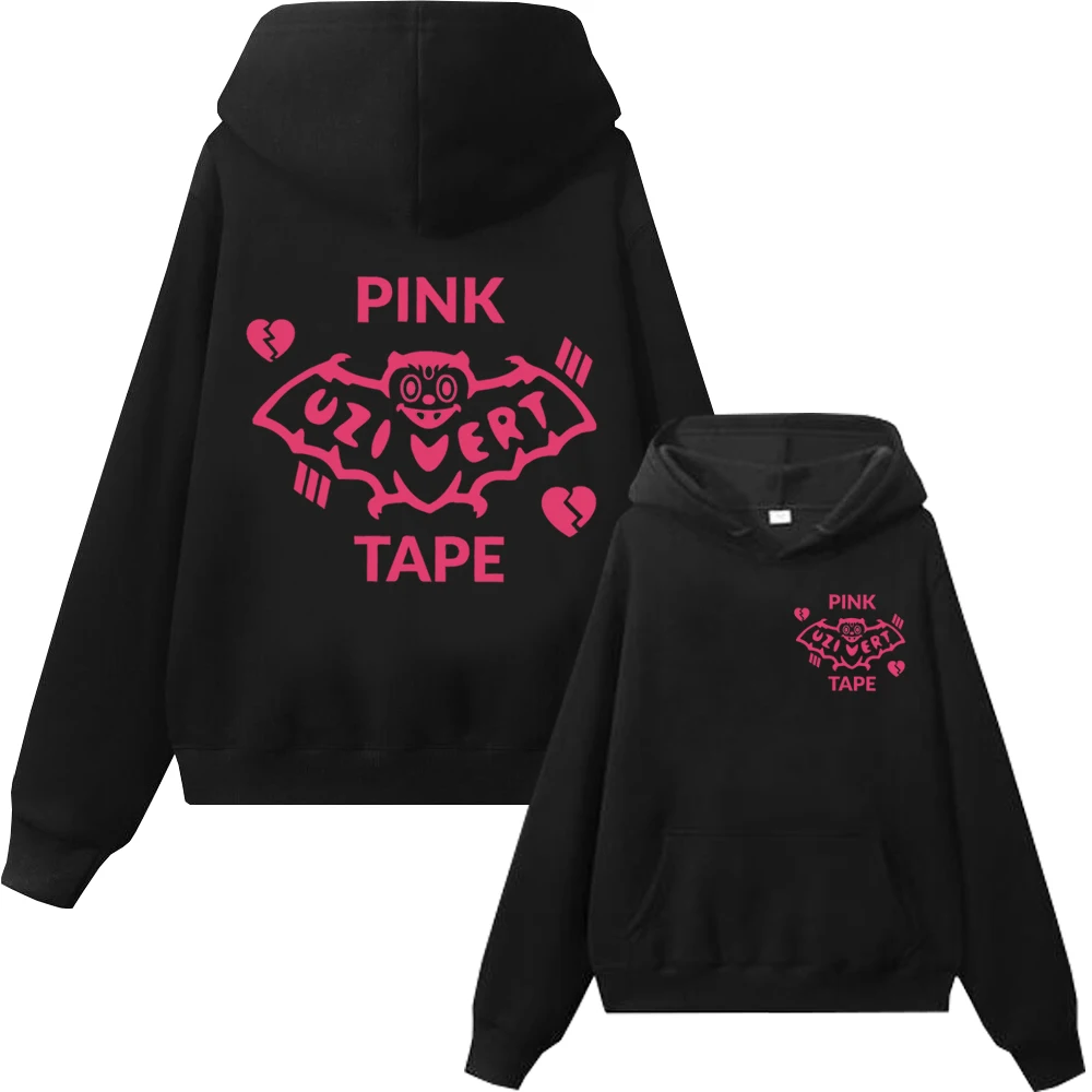 Lil Uzi Vert – Pink Tape Graphic Print Hoodie lil uzi vert merch