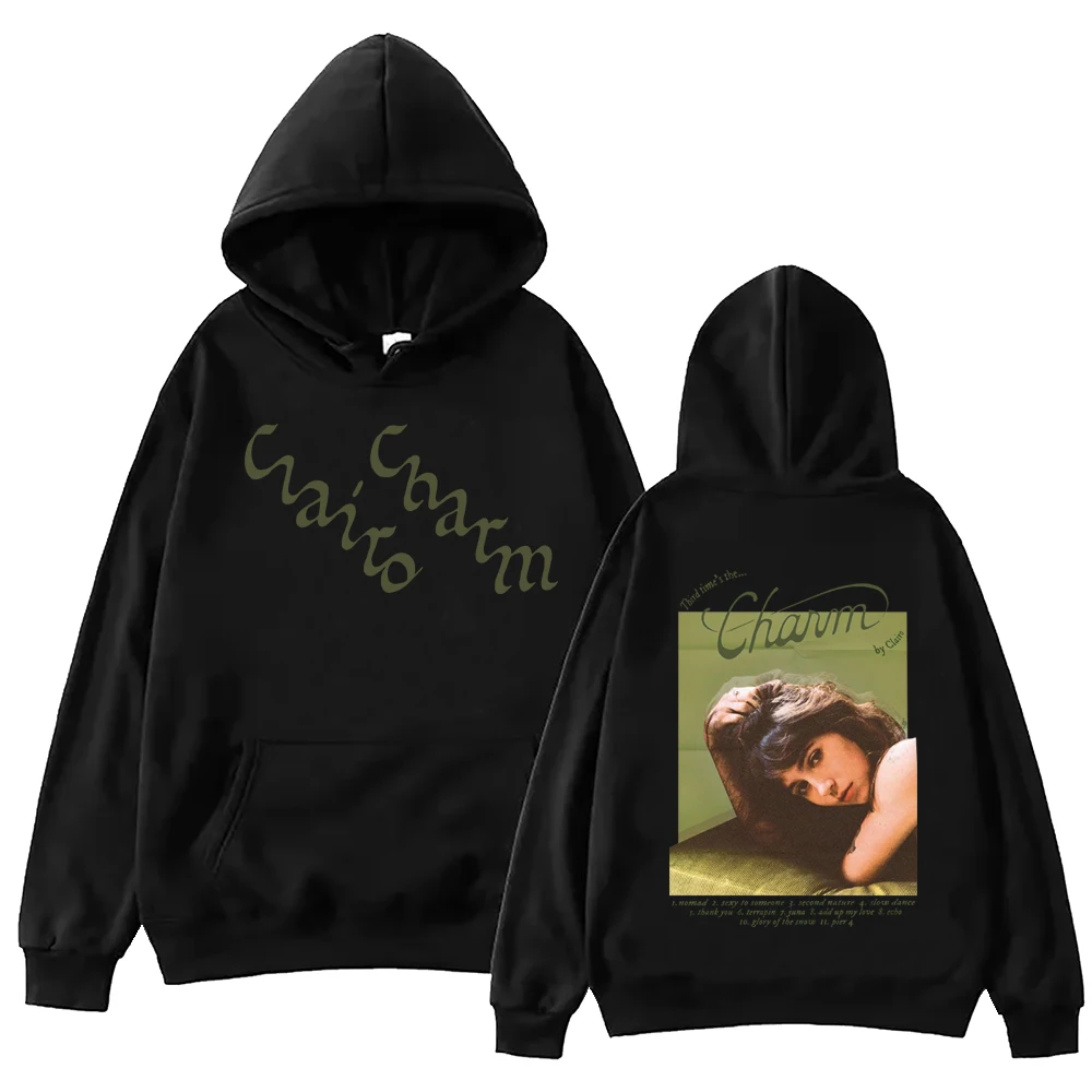 Clairo – Charm Green Graphic Hoodie Clairo Merch