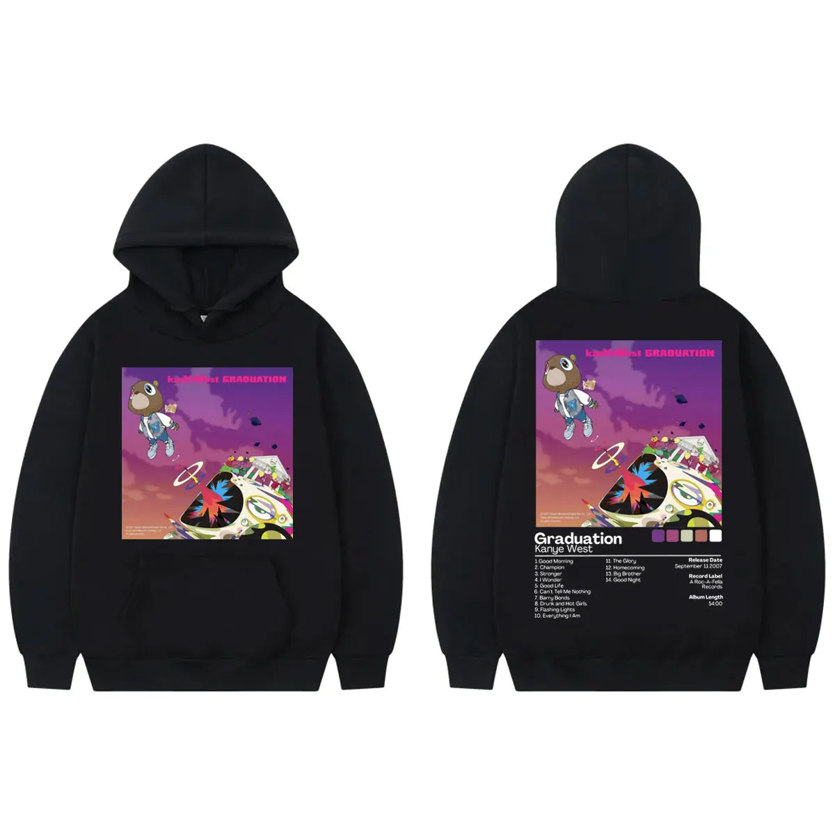 Kanye West – Graduation Double Sided Hoodie Kanye West Merch