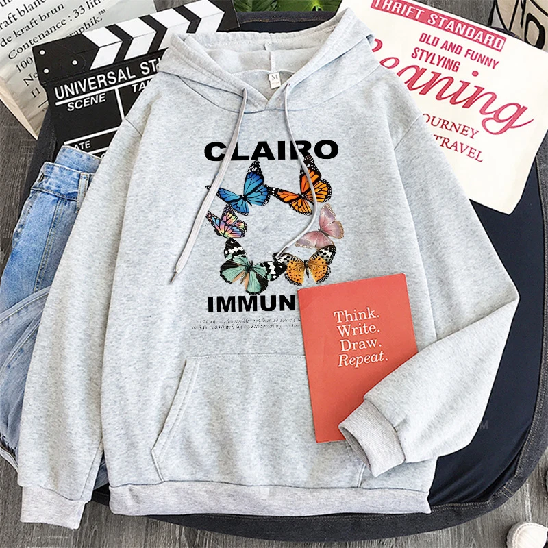 Clairo – Immunity Aesthetic Butterfly Hoodie Clairo Merch