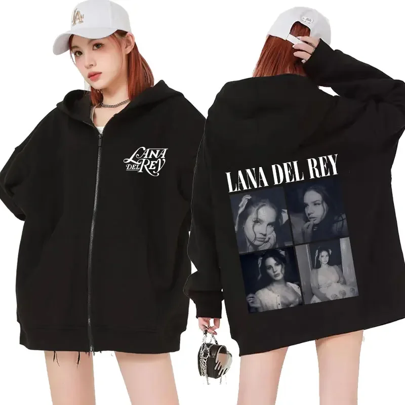 Lana Del Rey – Double Face Zip Up Hoodie Lana Del Rey Merch