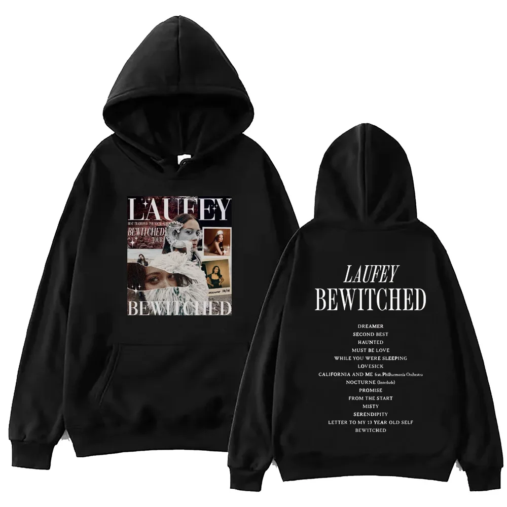 Laufey - Bewitched Album Double Sided Hoodie — Laufey Merch