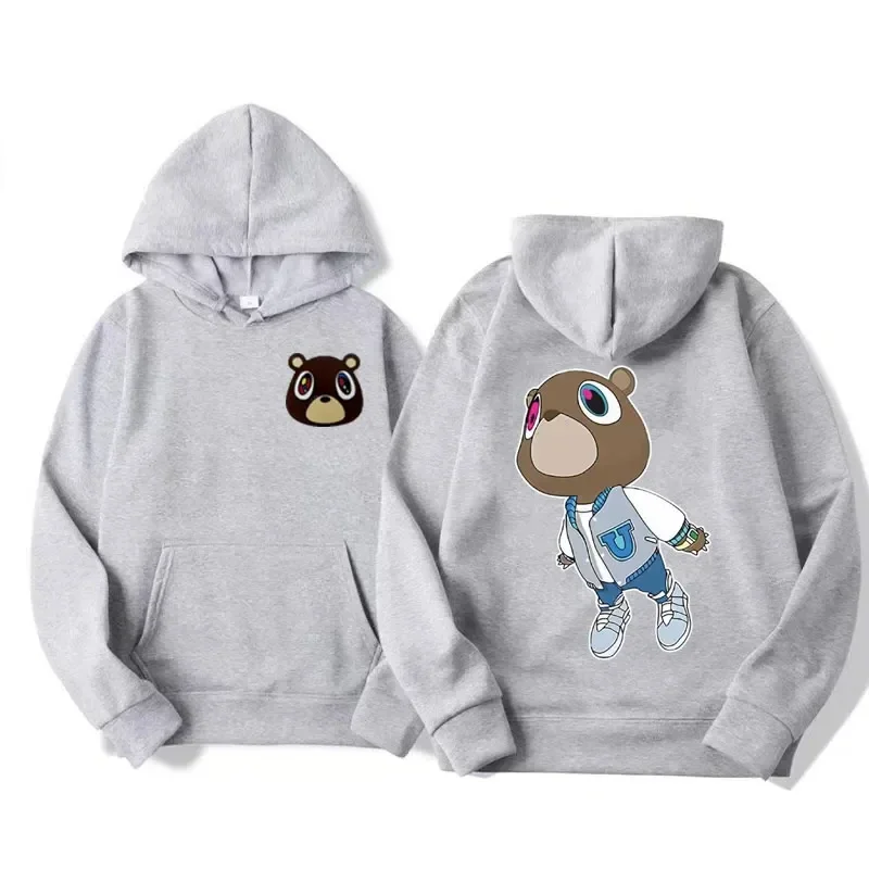 Kanye West – Iconic Bear Graphic Print Hoodie Kanye West Merch