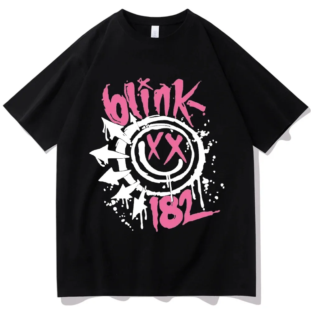 Blink-182 - Pink And White Logo T Shirt