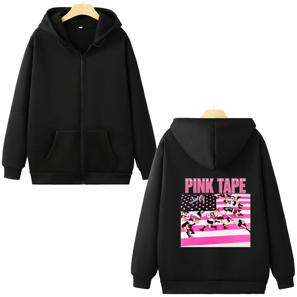 Lil Uzi Vert – Pink Tape Zipper Hoodie lil uzi vert merch
