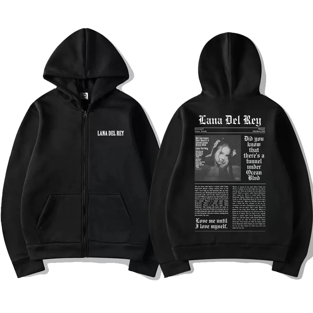 Lana Del Rey – Classic Zip Up Album Hoodie Lana Del Rey Merch