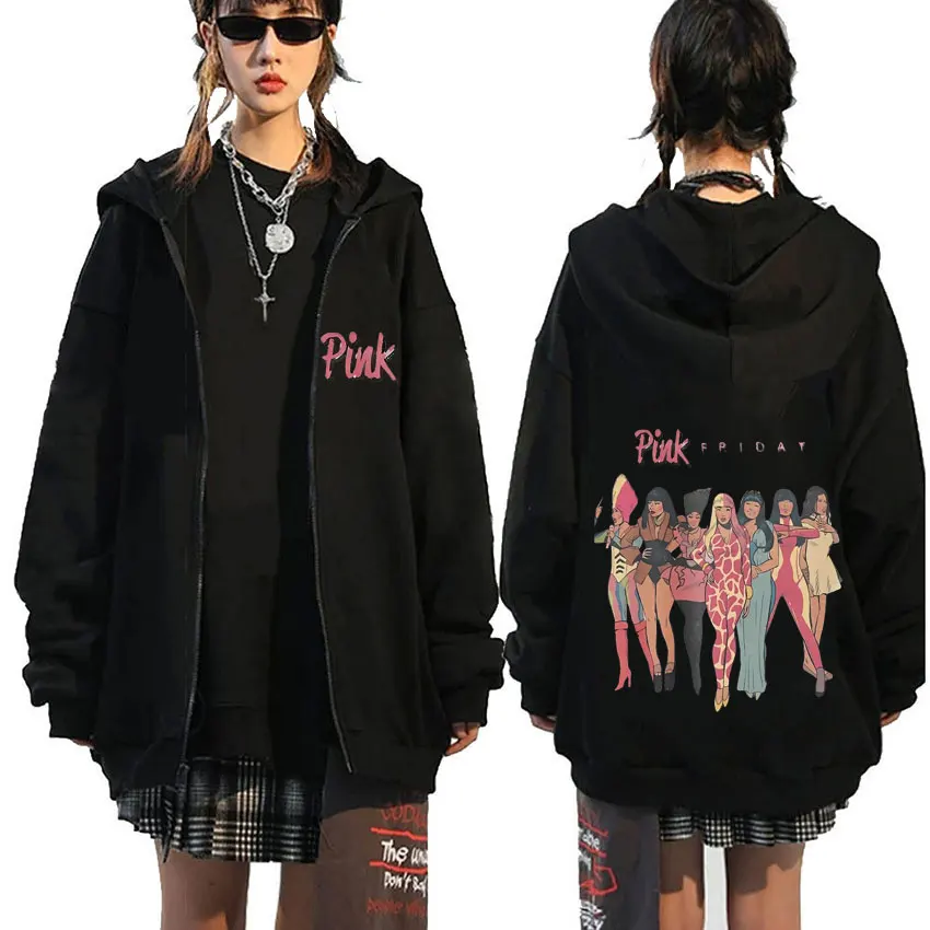Nicki Minaj – Pink Special Friday Zip Up Hoodie Nicki minaj merch