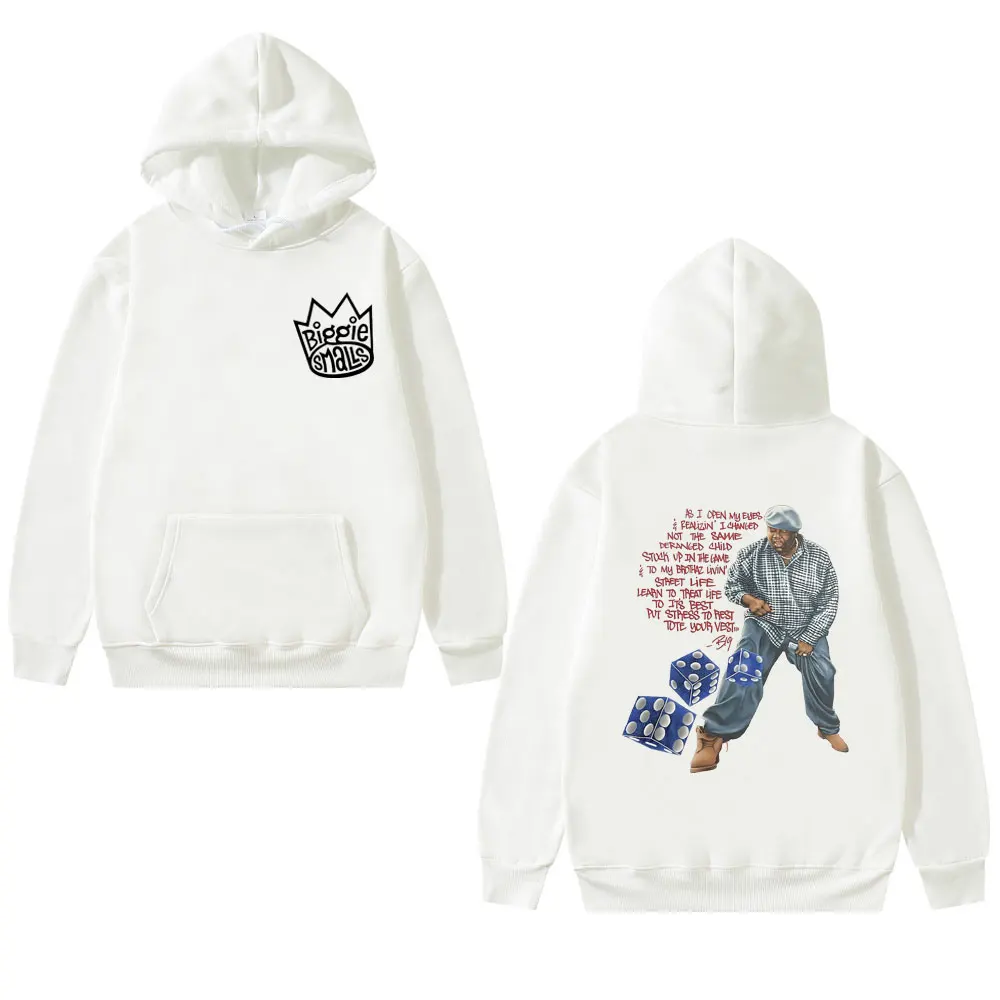 The Notorious B.I.G -Biggie Smalls Print Hoodie The Notorious B.I.G. Merch