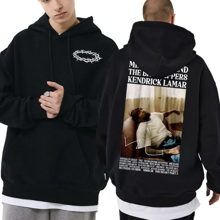 Kendrick Lamar – Crown Album Front And Back Hoodie kendrick lamar merch