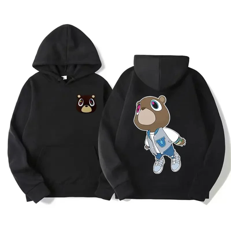 Kanye West – Iconic Bear Graphic Print Hoodie Kanye West Merch