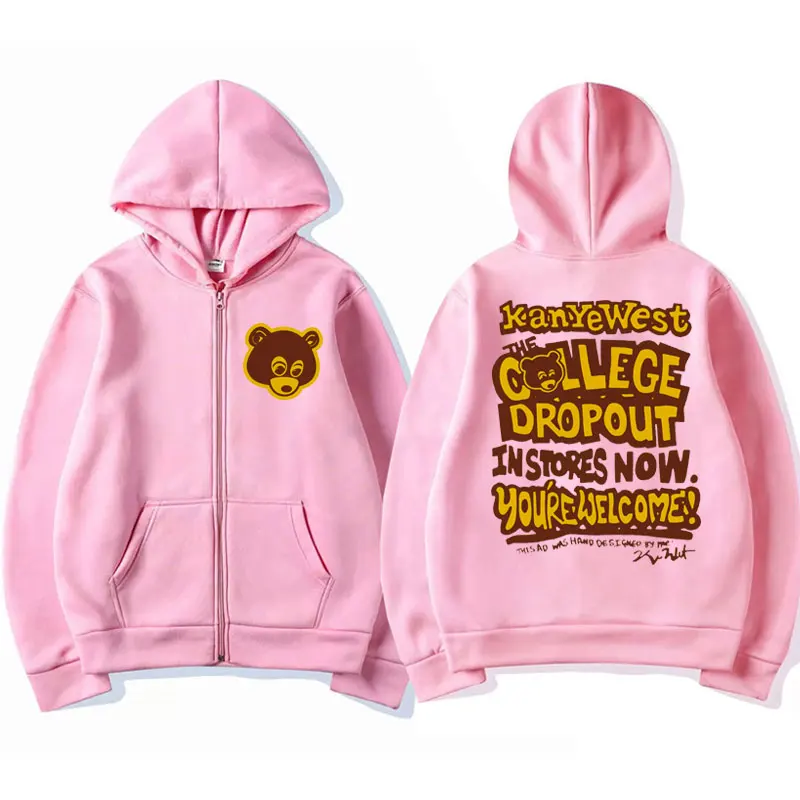 Kanye West – The College Dropout Zipper Hoodie Kanye West Merch