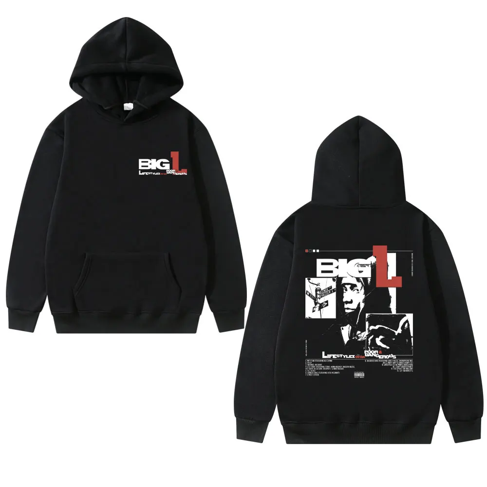 The Notorious B.I.G -Big L Graphic Print Hoodie The Notorious B.I.G. Merch