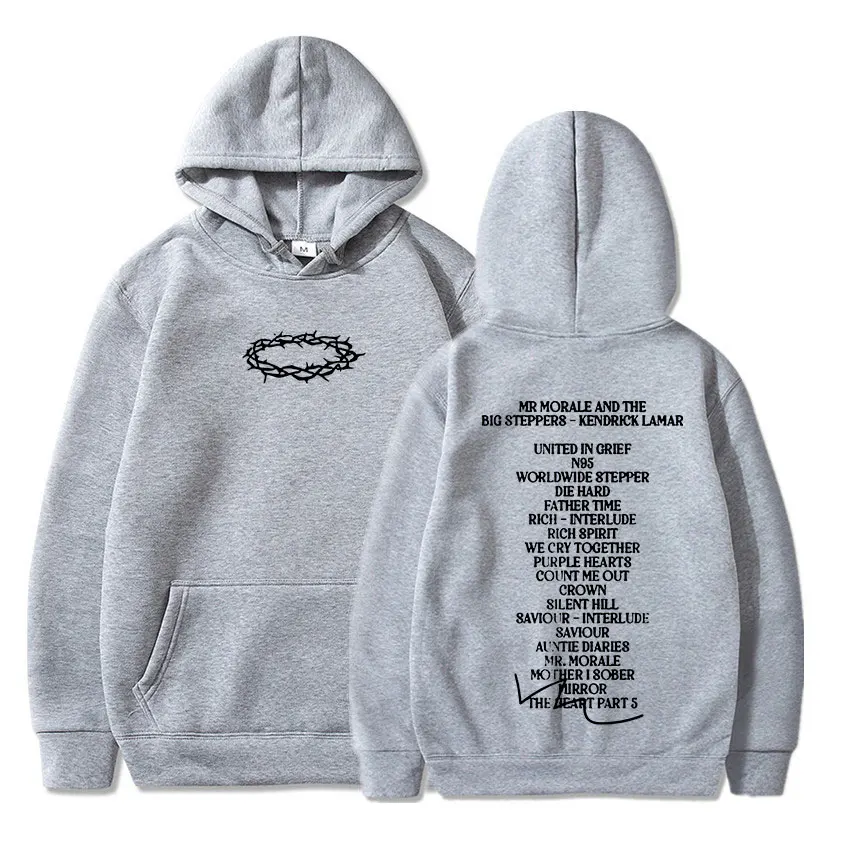 Kendrick Lamar – Crown Album Double Sided Hoodie kendrick lamar merch