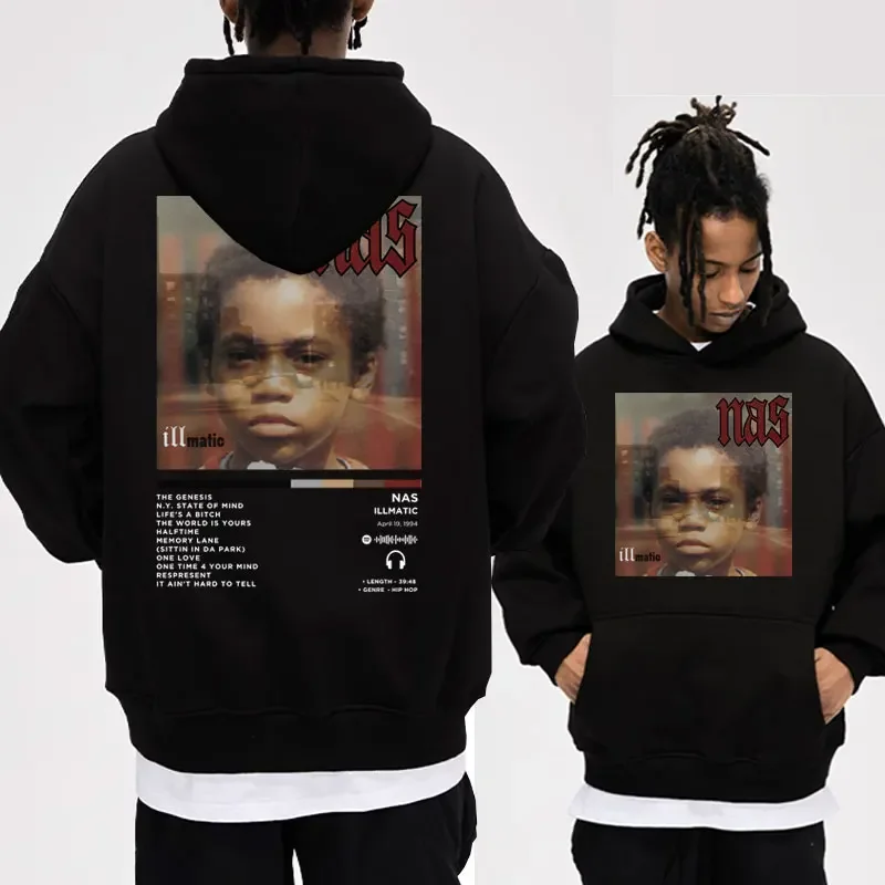 Nas – Illmatic Iconic Graphic Print Hoodie NAS Merch