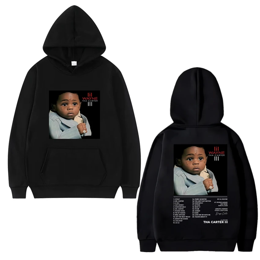 Lil Wayne – Tha Carter Front And Back Print Hoodie lil wayne merch