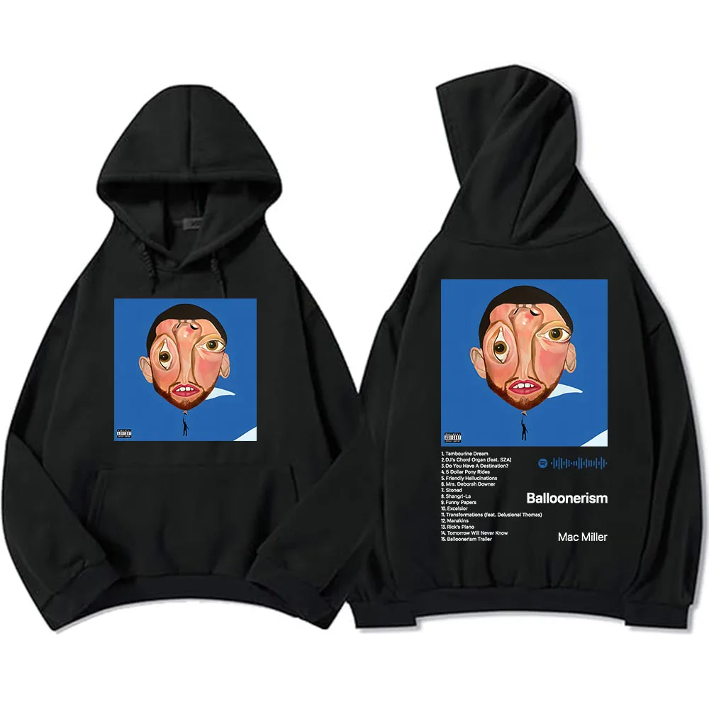 Mac Miller – Balloonerism Double Sided Hoodie Print Mac Miller merch