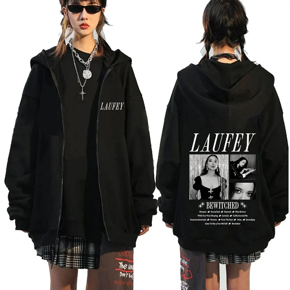 Laufey - Bewitched Album Zip Up Hoodie — Laufey Merch
