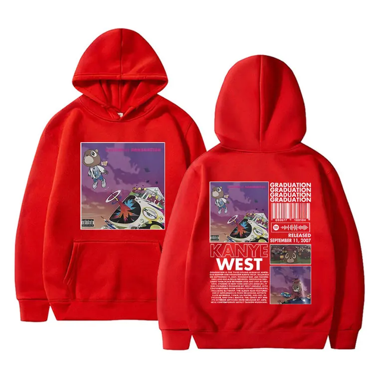 Kanye West – Iconic Graduation Print Hoodie rap/r&b hoodies merch