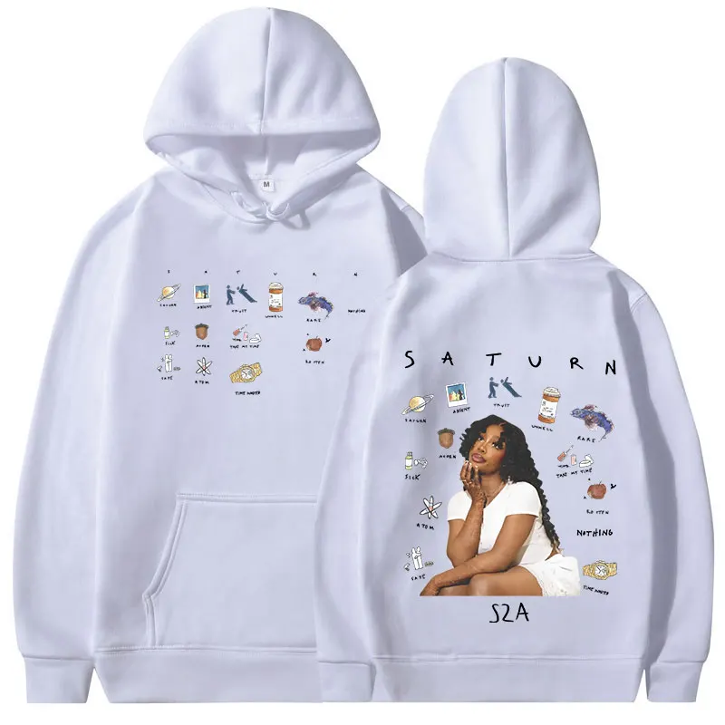 SZA – Saturn Doodle Graphic Print Hoodie SZA Merch