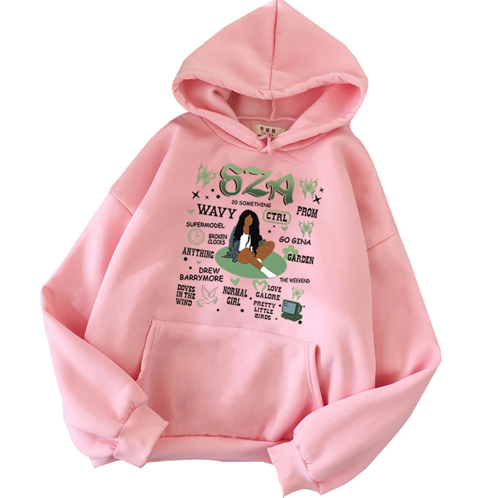 SZA – Double Sided Ctrl Album Print Hoodie SZA Merch