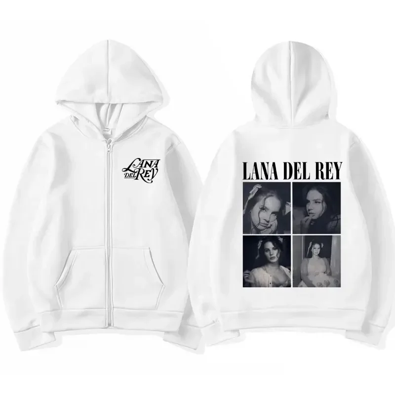 Lana Del Rey – Double Face Zip Up Hoodie Lana Del Rey Merch