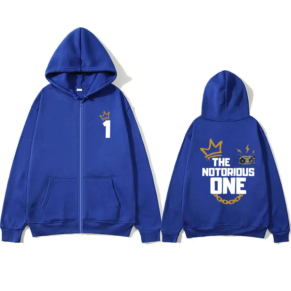The Notorious B.I.G -Double Sided Zip Up Print Hoodie The Notorious B.I.G. Merch