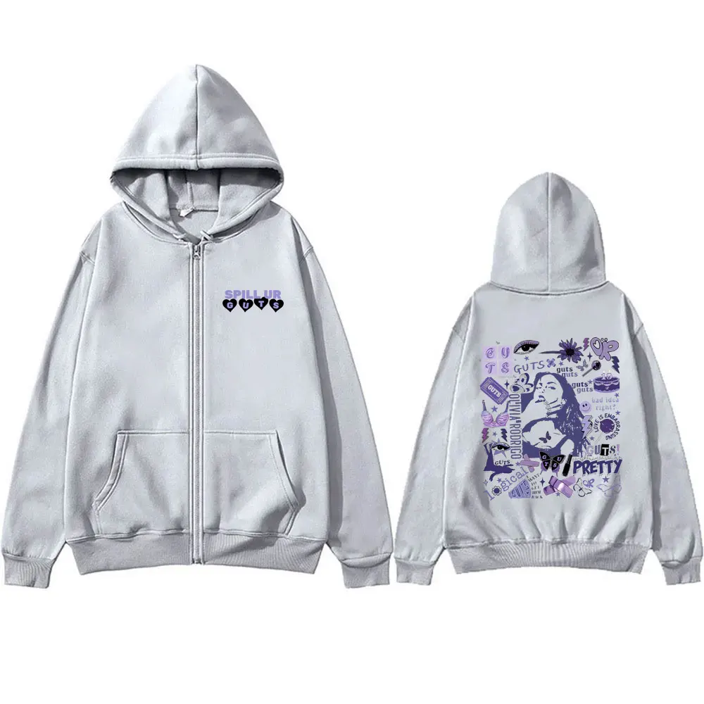 Olivia Rodrigo – Sour Album Doodle Print Hoodie Olivia Rodrigo Merch