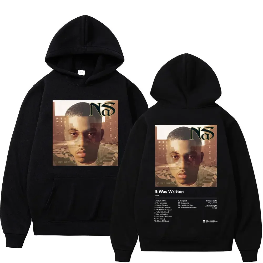 NAS – It Was Written Graphic Print Hoodie NAS Merch