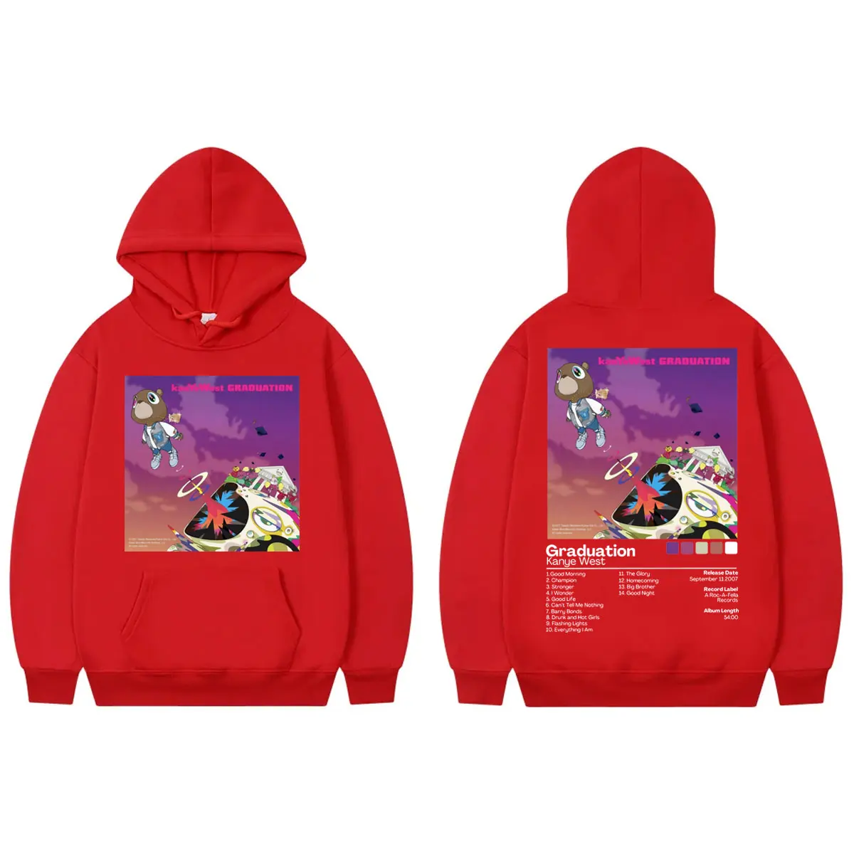 Kanye West – Graduation Double Sided Hoodie Kanye West Merch