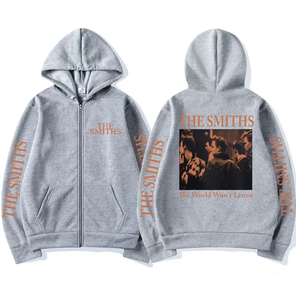 The Smiths hoodie zipper rock hoodies merch