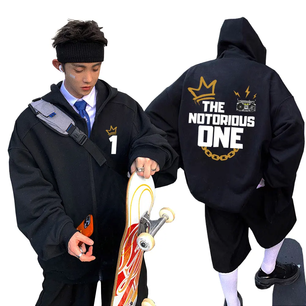 The Notorious B.I.G -Double Sided Zip Up Print Hoodie The Notorious B.I.G. Merch