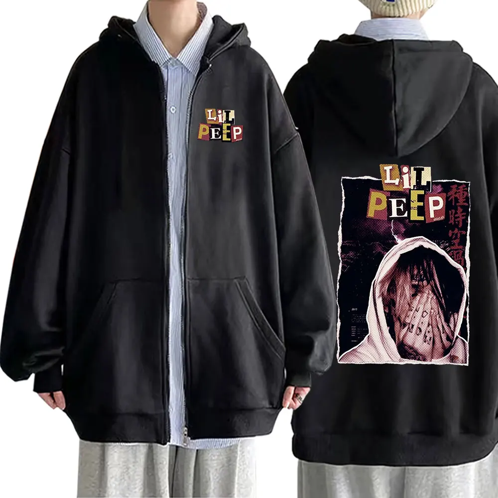 Lil Peep - Double Sided Graphic Print Hoodie