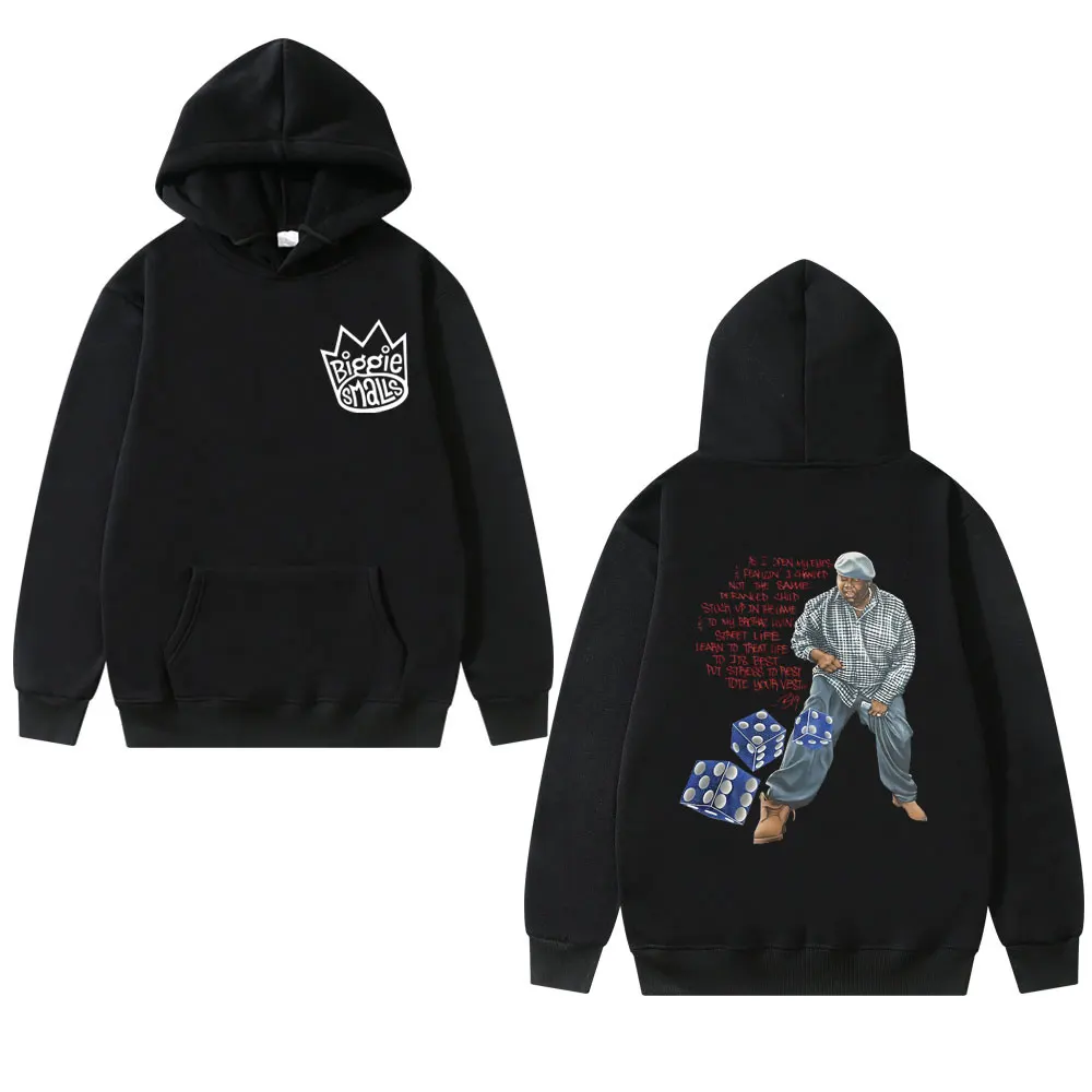 The Notorious B.I.G -Biggie Smalls Print Hoodie The Notorious B.I.G. Merch