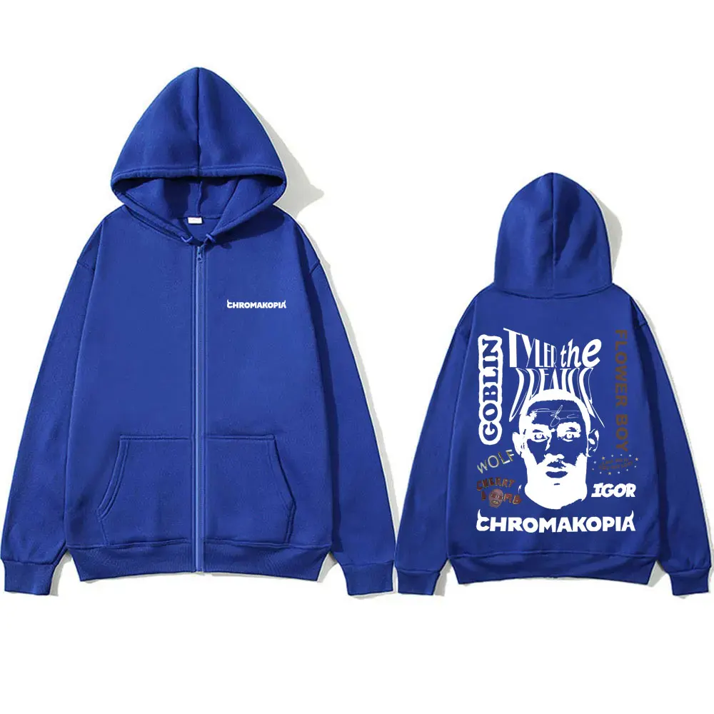 Tyler The Creator – Double Sided Zip Up Print Hoodie Tyler The Creator Merch