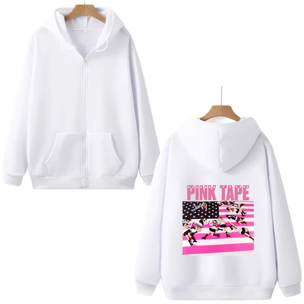 Lil Uzi Vert – Pink Tape Zipper Hoodie lil uzi vert merch