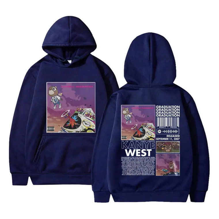 Kanye West – Iconic Graduation Print Hoodie rap/r&b hoodies merch