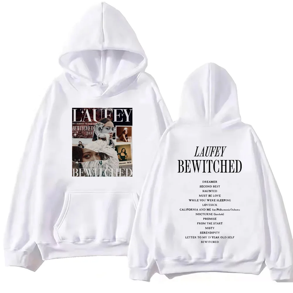 Laufey - Bewitched Album Double Sided Hoodie — Laufey Merch