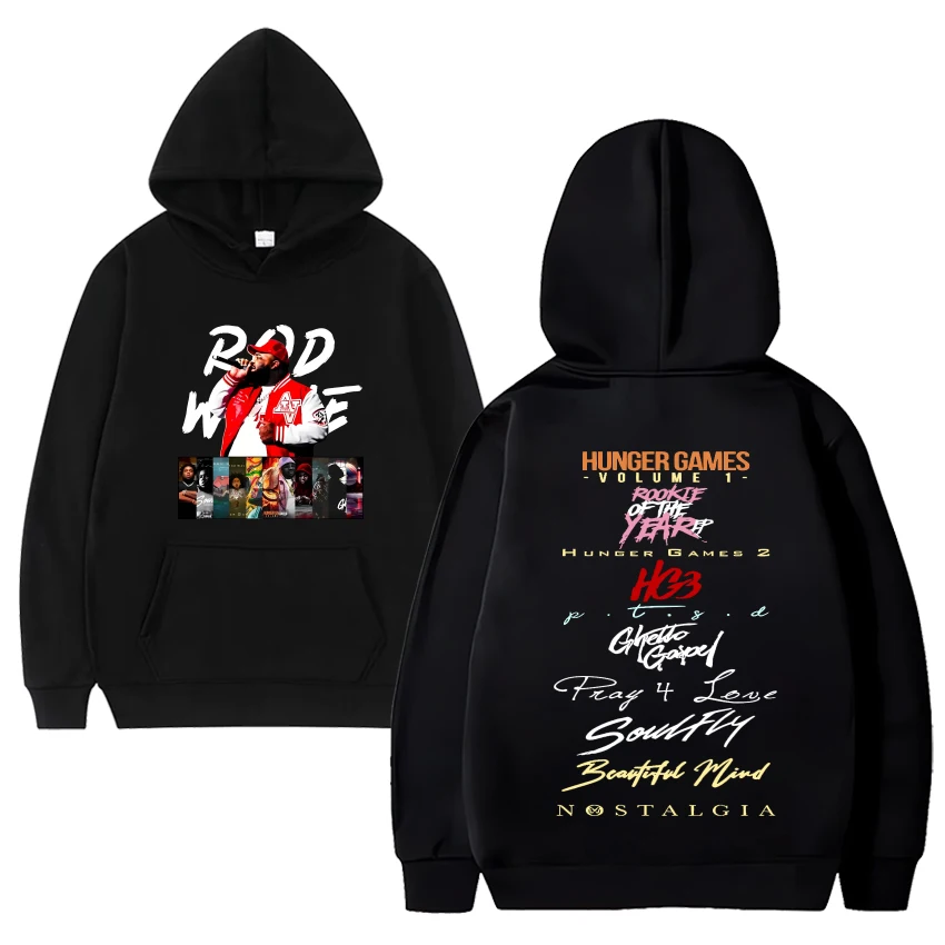 Rod Wave – Album Collection Graphic Print Hoodie rod wave merch