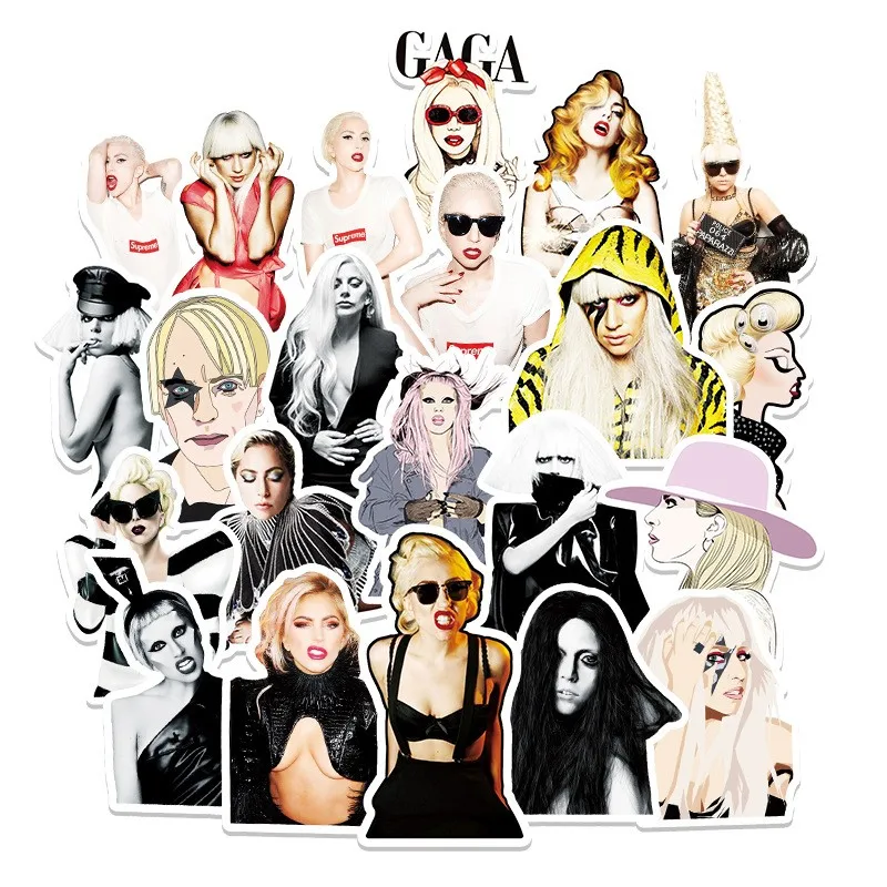 Lady Gaga – 50PCS Popular Stickers Pack Lady Gaga Merch
