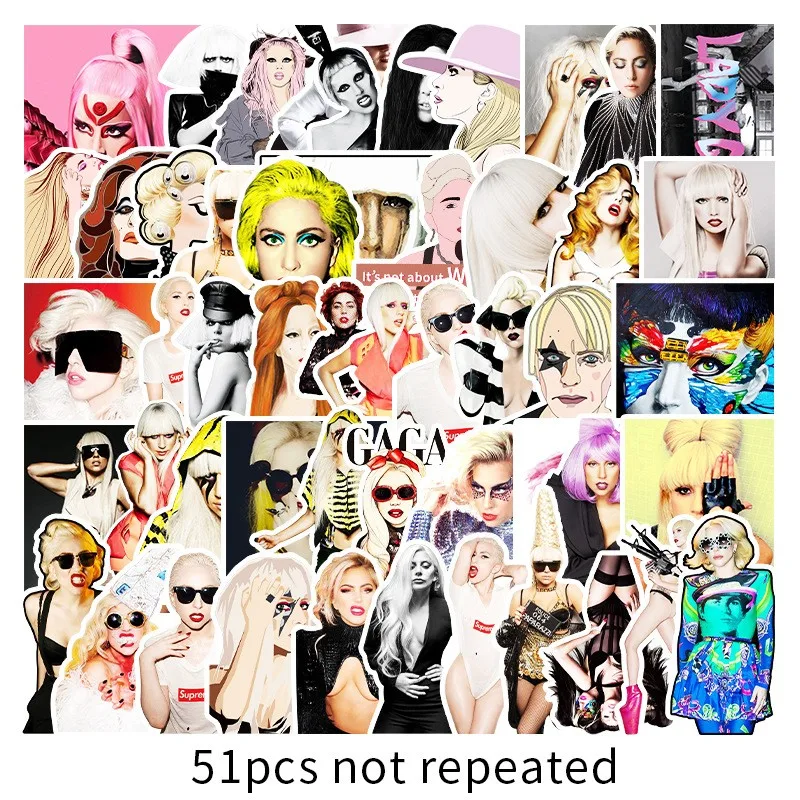 Lady Gaga - 50PCS Popular Stickers Pack
