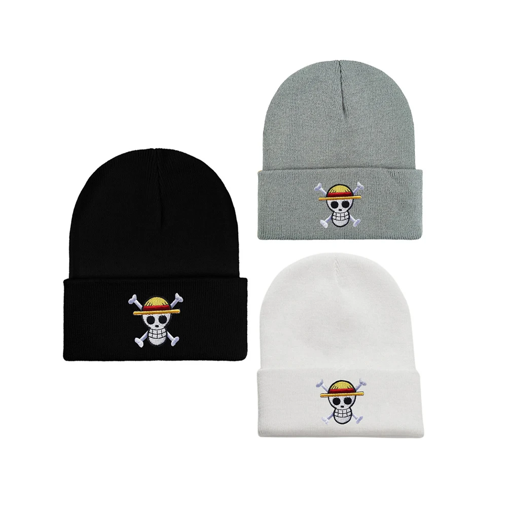 One Piece – Luffy Skull Print Knitted Cap anime beanies merch