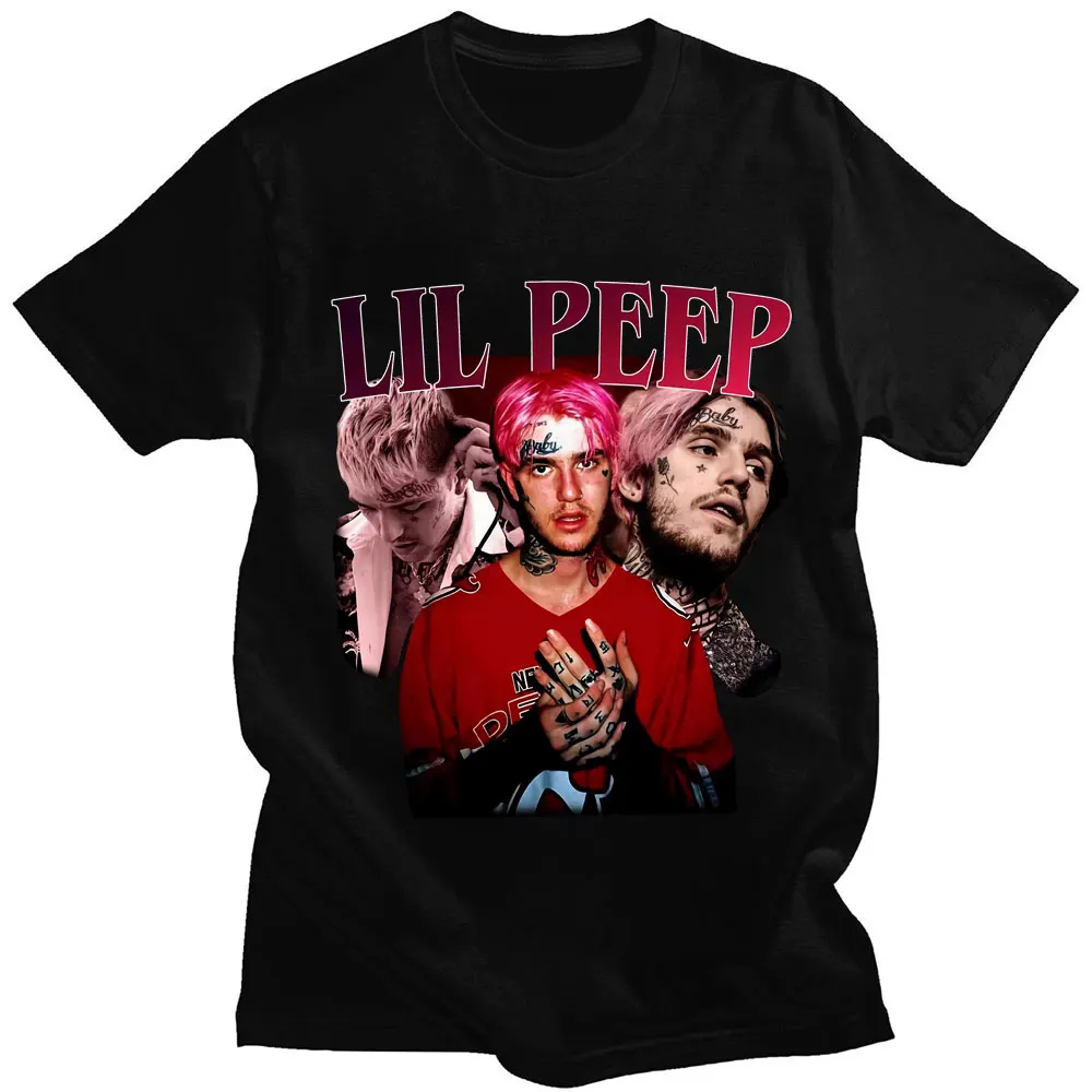 Lil Peep - Emo Rap King Iconic Print Tshirt