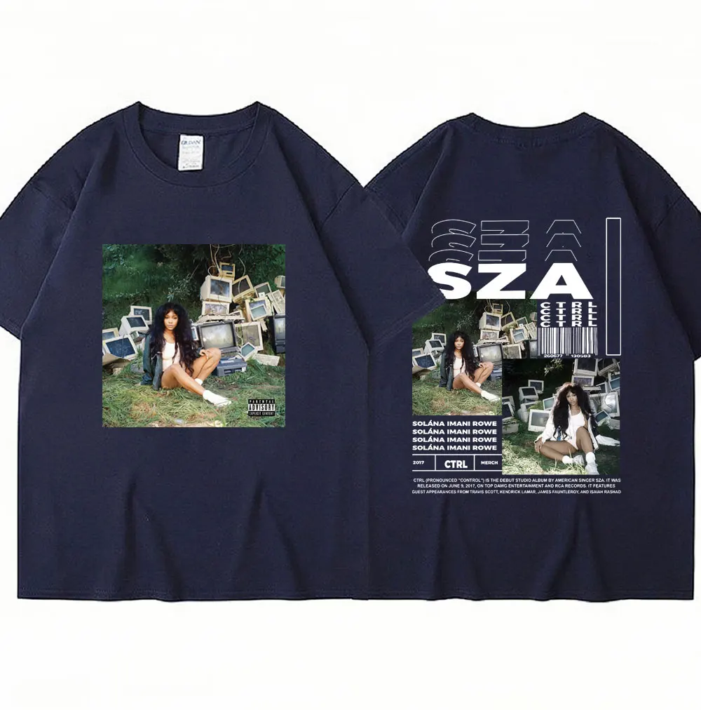 Sza – Double Sided Ctrl Album Graphic Print Tshirt rap/r&b t-shirts merch