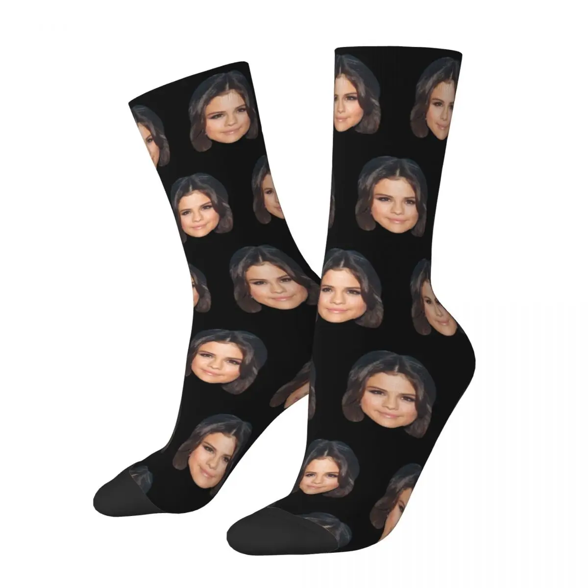 Selena Gomez - Artist Face Doodle Socks