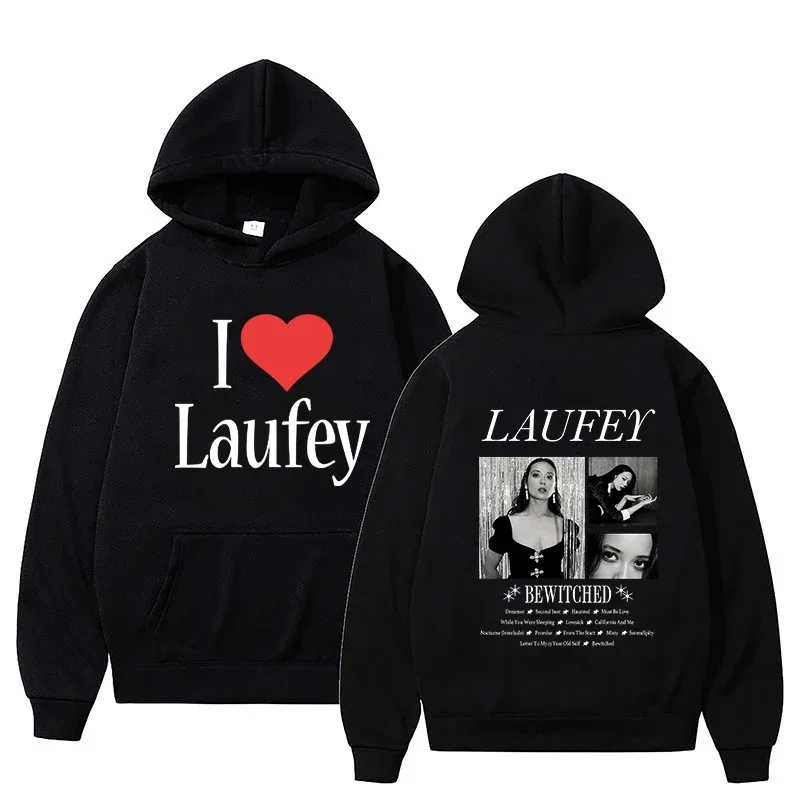 Laufey – I Love Laufey Graphic Print Hoodie laufey merch